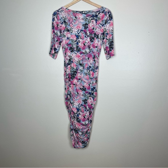 Motherhood Maternity Floral Fitted Dress Size Small NWT - Picture 2 of 8